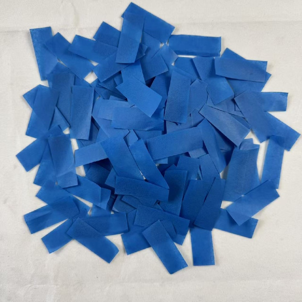 Dark Blue Rectangular Confetti