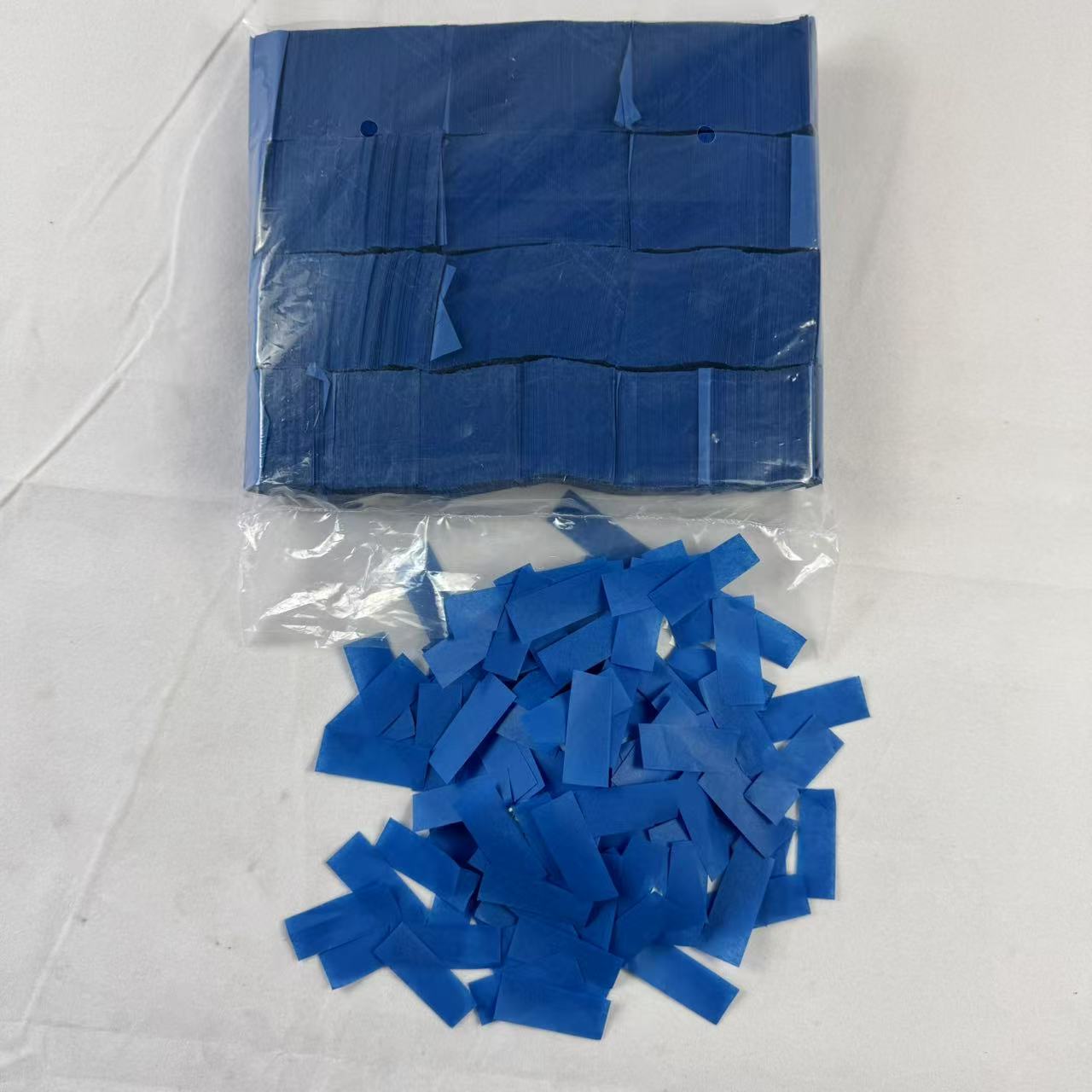 Dark Blue Rectangular Confetti