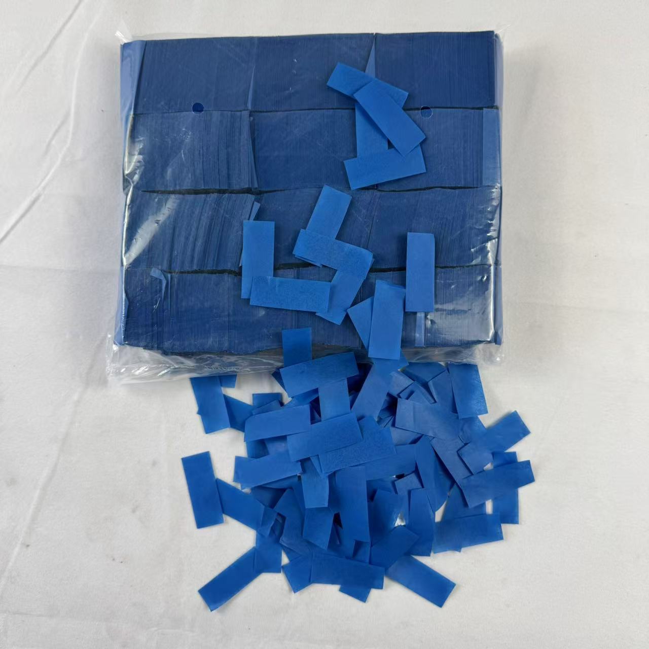 Dark Blue Rectangular Confetti