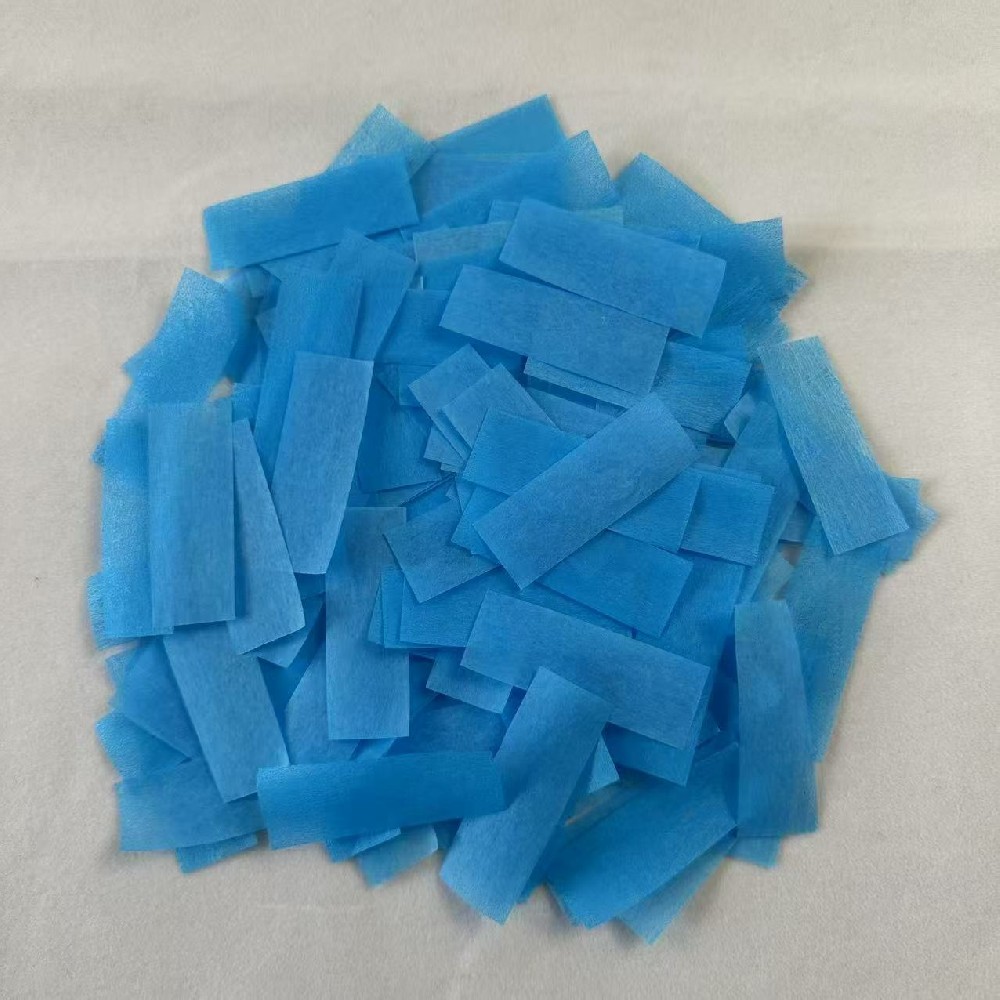 Light Blue Rectangular Confetti