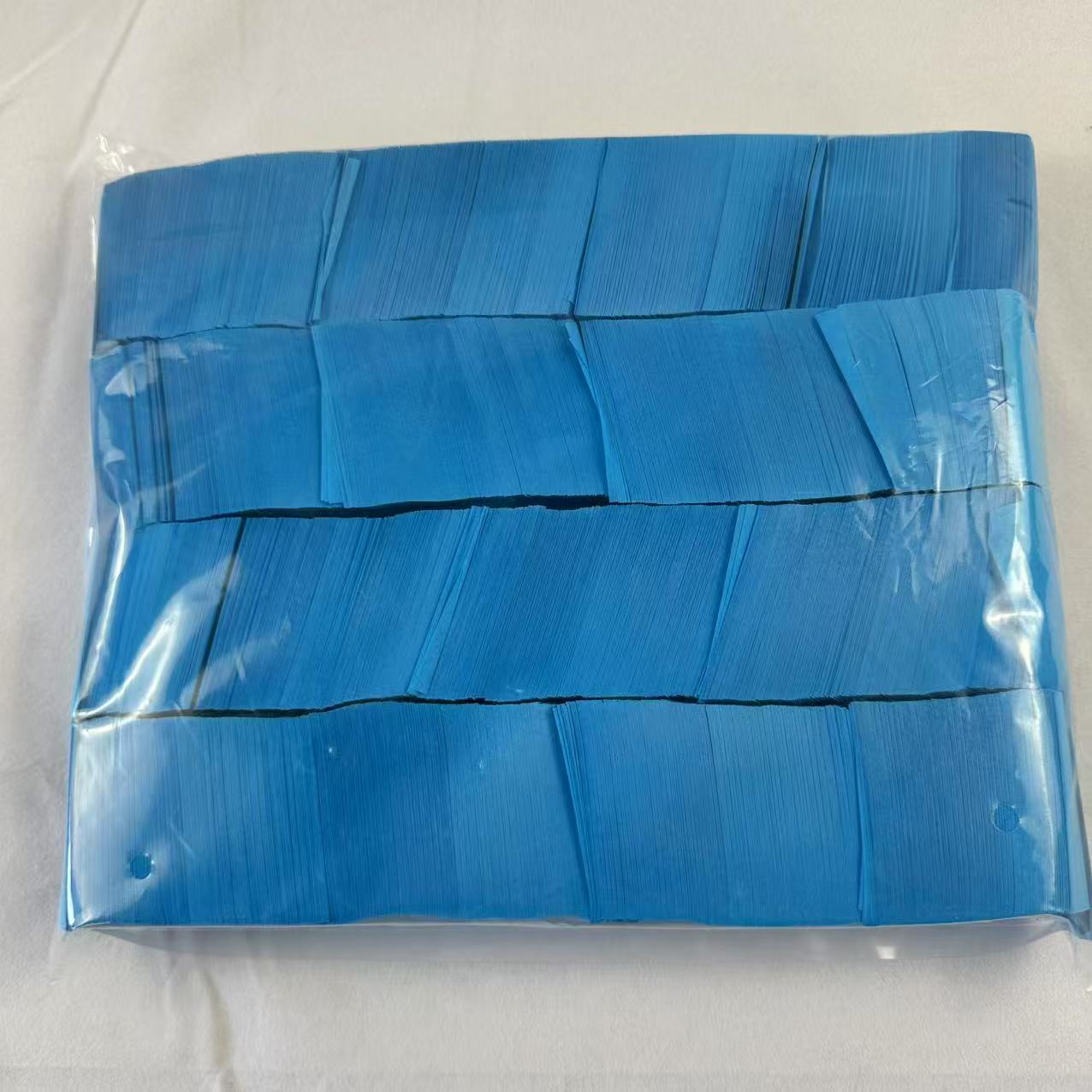 Light Blue Rectangular Confetti