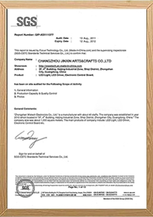 Certificates