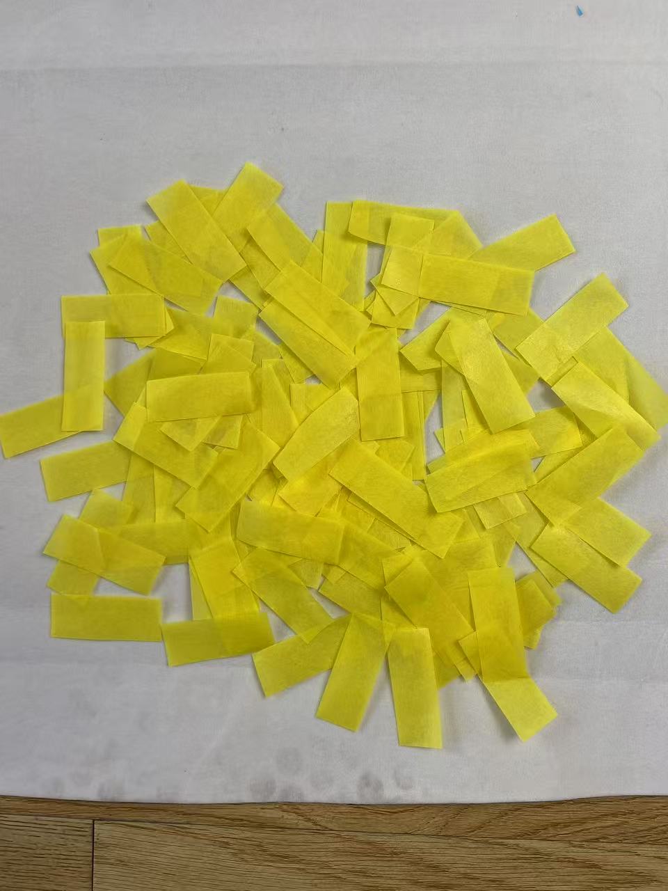 Yellow Rectangular Celebration Confetti