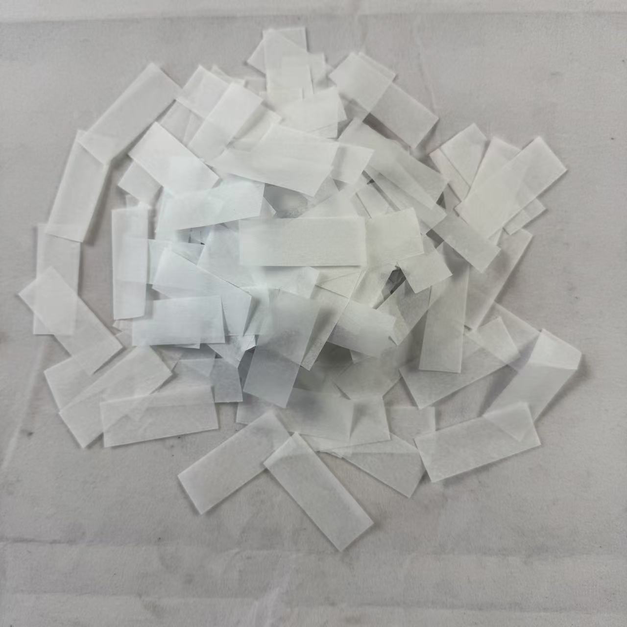 White Rectangular Celebration Confetti
