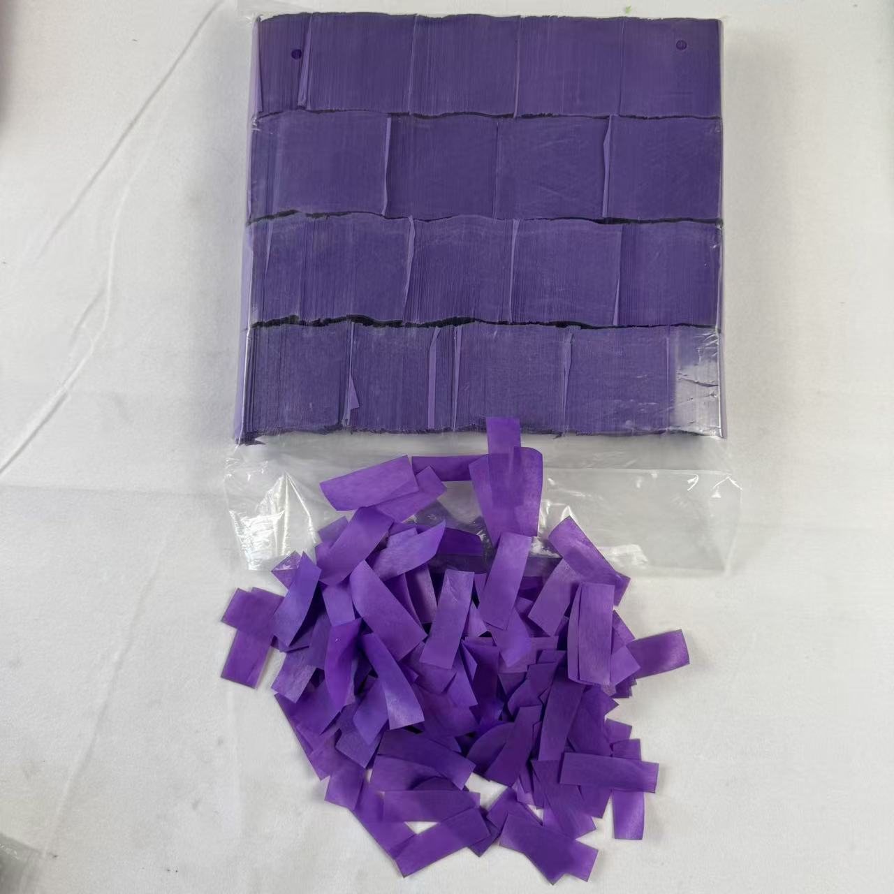 Purple Rectangular Celebration Confetti