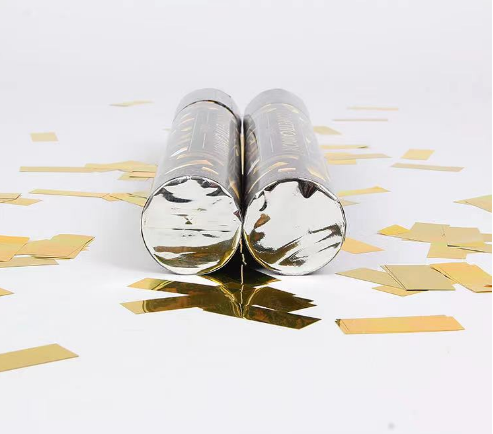 Metallic Confetti Wedding Party