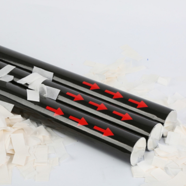 Biodegradable Confetti Cannon with Heart Wedding Party Print