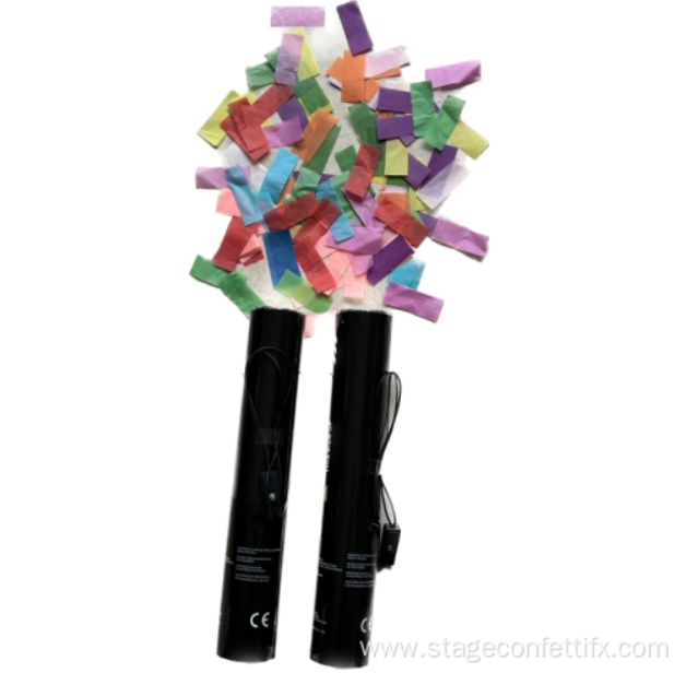 Handheld electric paper confetti gun