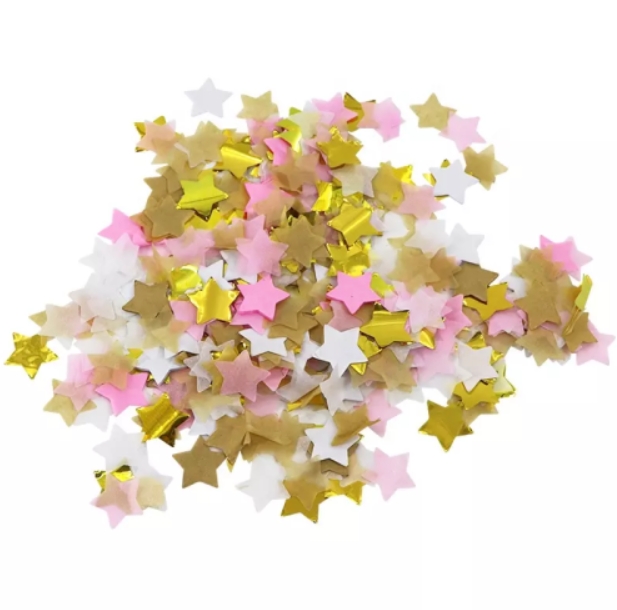 Gold star heart foil confetti wholesale