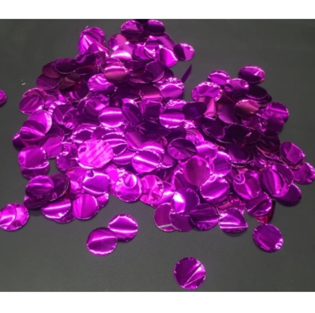 Sparkling Reveal pink /blue round metallic tissue