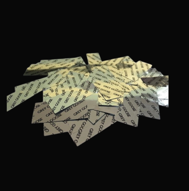 High quality Imprintied Metallic Confetti