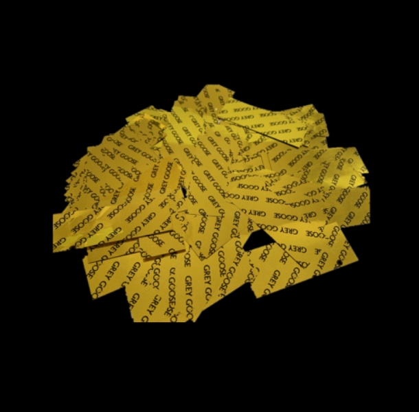 High quality Imprintied Metallic Confetti