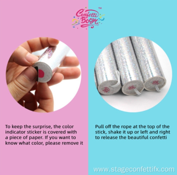 Gender Reveal Confetti Wands
