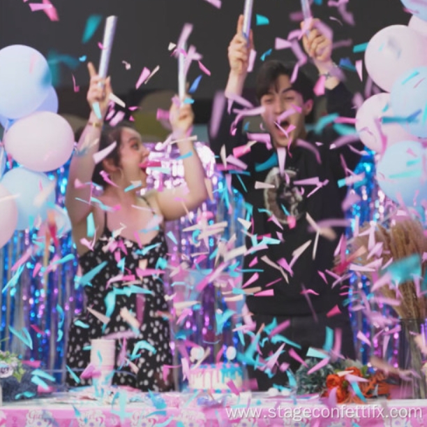 Gender Reveal Confetti Wands