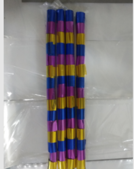 Gold silver metallic streamers
