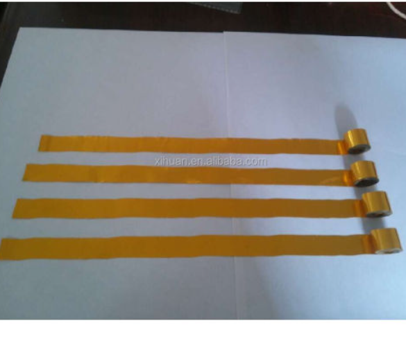 Gold silver metallic streamers