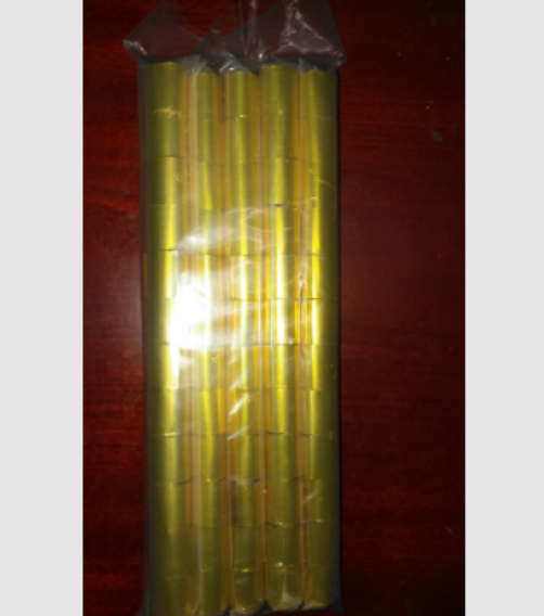Gold silver metallic streamers