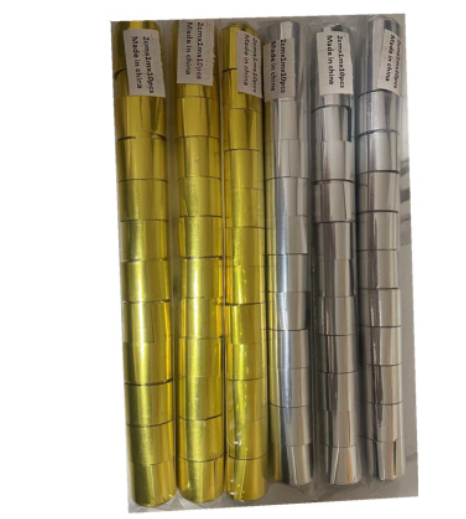 Gold foil metallic Streamers confetti
