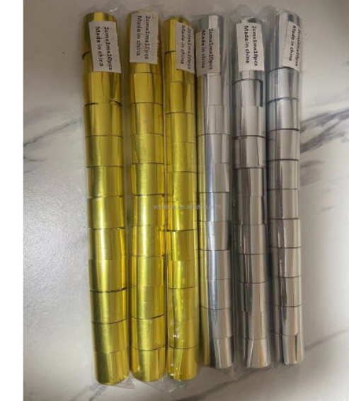Gold silver Metallic party Confetti Streamers