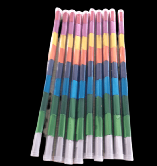 Different Color Confetti Packing In Tube