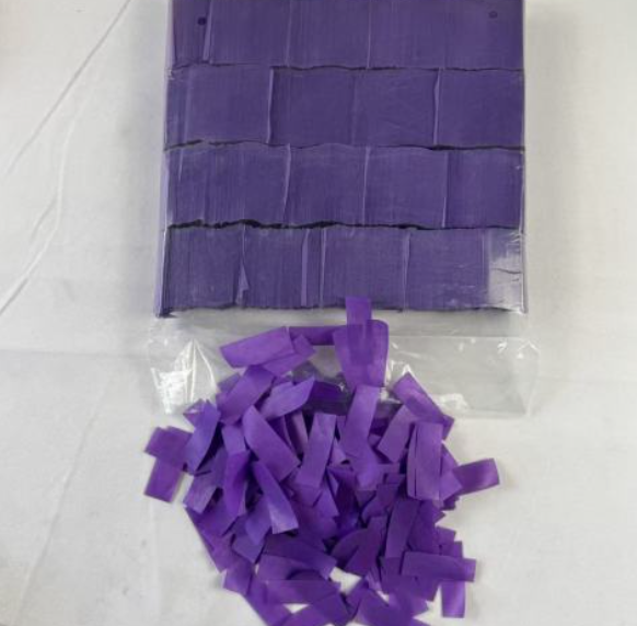 Purple Rectangular Celebration Confetti