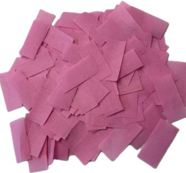 Pink Rectangular Celebration Confetti