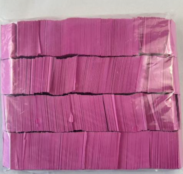 Pink Rectangular Celebration Confetti