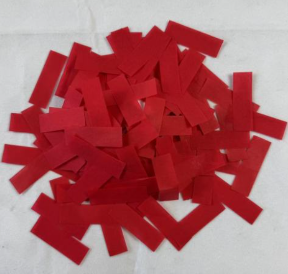 Red Rectangular Celebration Confetti