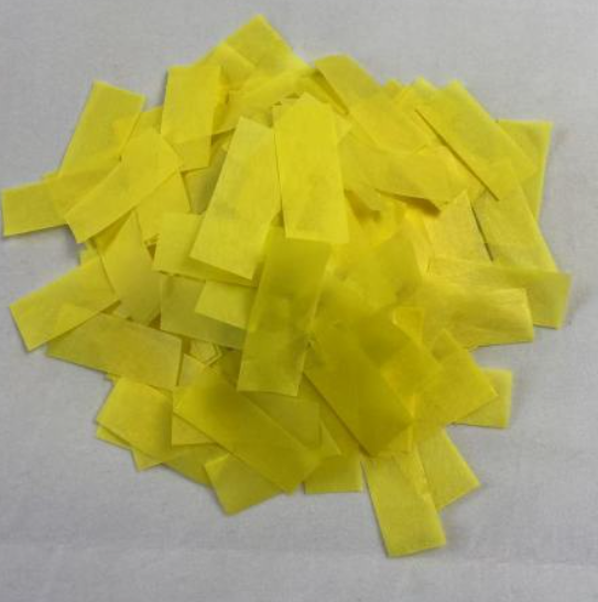 Yellow Rectangular Celebration Confetti