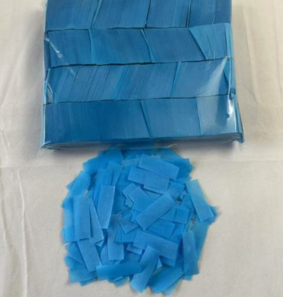 Dark Blue Rectangular Confetti