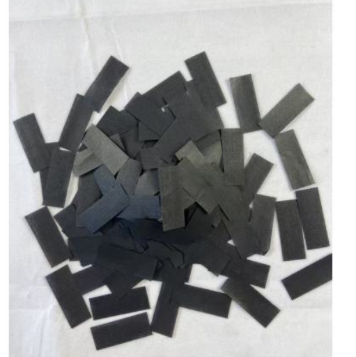 Black confetti rectangular confetti cannons