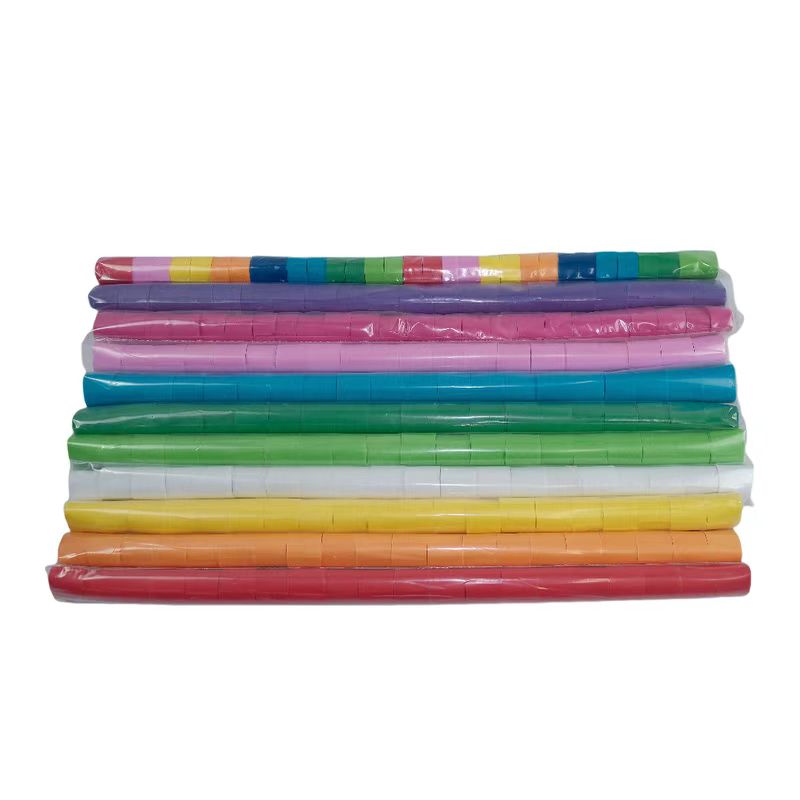 Different Color Confetti Packing In Tube