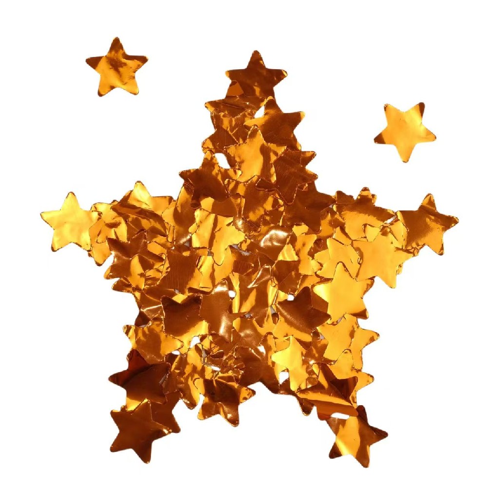 Star-shaped Metallic Confetti