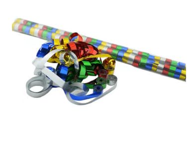 Colorful Foil Glittee Streamers 5-10m