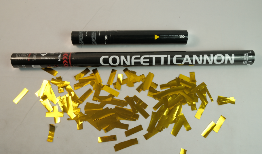 30cm 80cm - Gold metallic confetti (Flameproof material)
