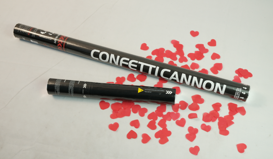 30cm 80cm - red paper  heart confetti (Flameproof material)