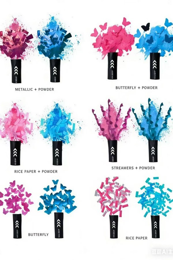 Gender reveal party cannon  80cm (Handheld )